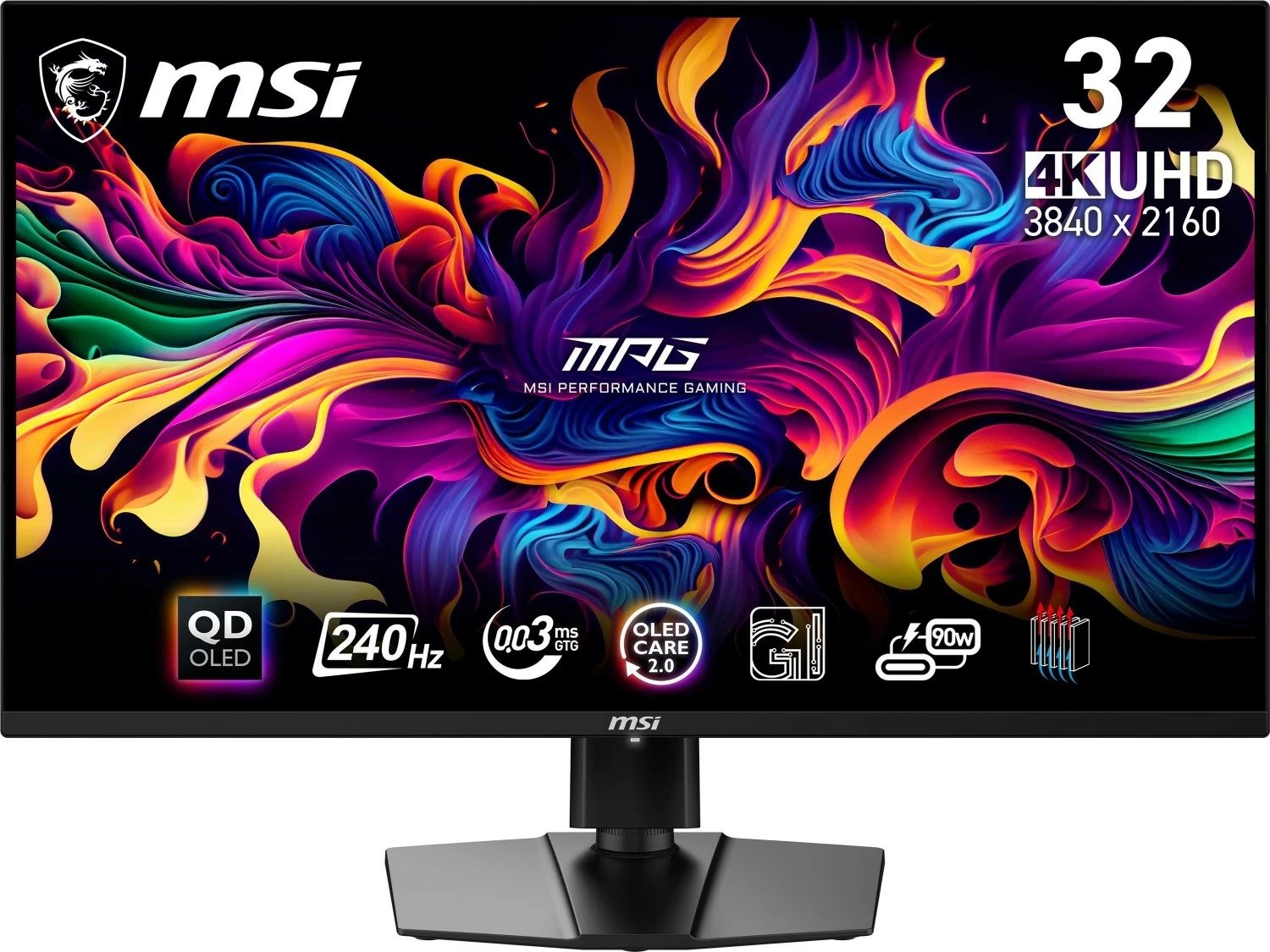 Monitor MSI MPG 321URX QD-OLED, 32 inch, 4K Ultra HD, i zi