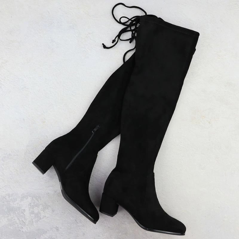 Çizme femrash Sergio Leone KZ25413, të zeza