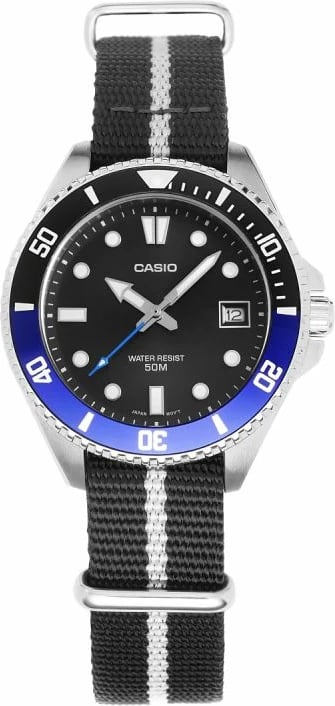 Orë dore për meshkuj Casio, e zezë