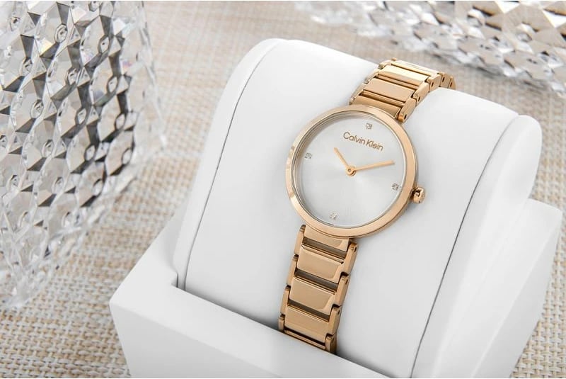 Orë dore për femra Calvin Klein, gold rose