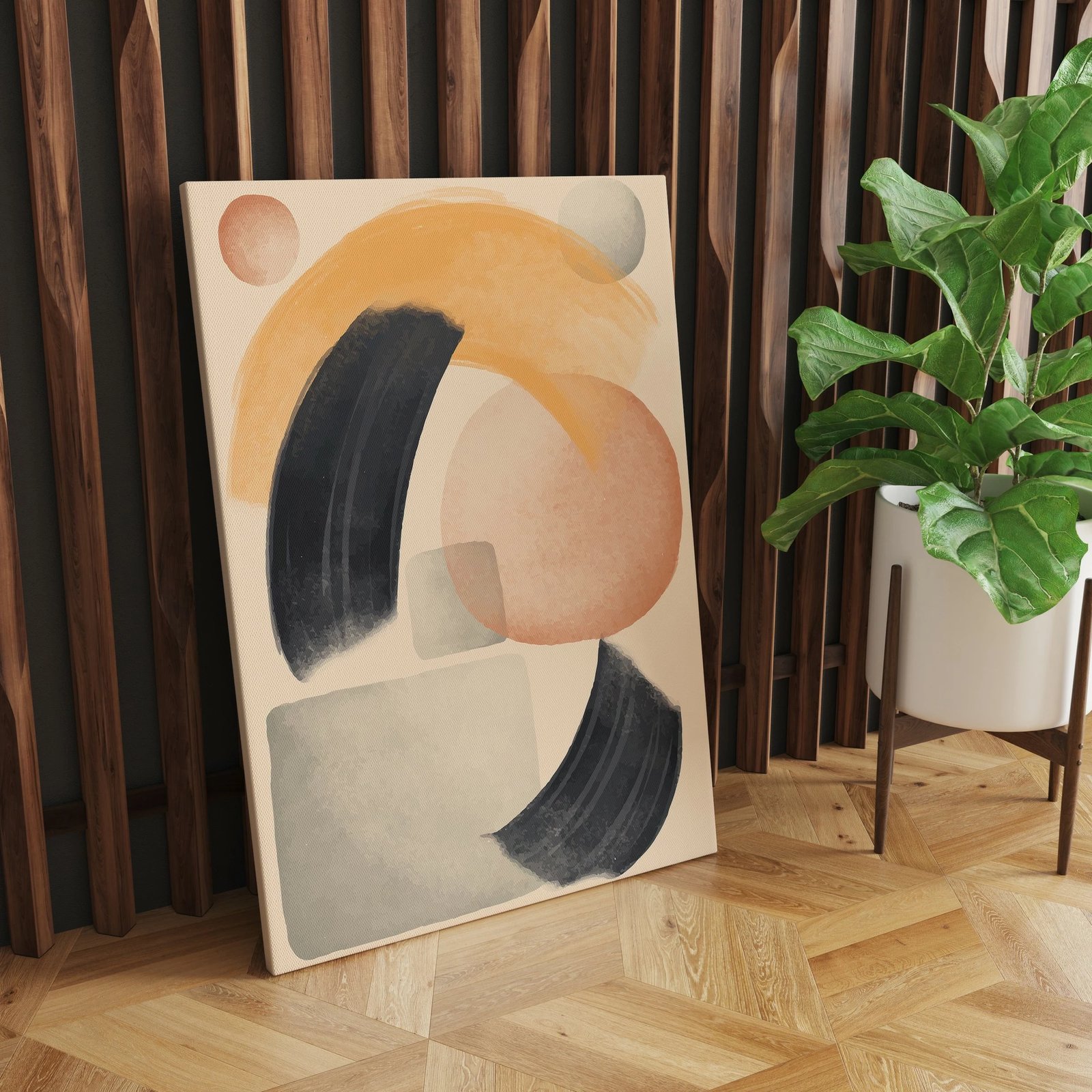 Pikturë dekorative në kanavacë, shumëngjyrëshe, ASR_CNV25-27, 70x100cm