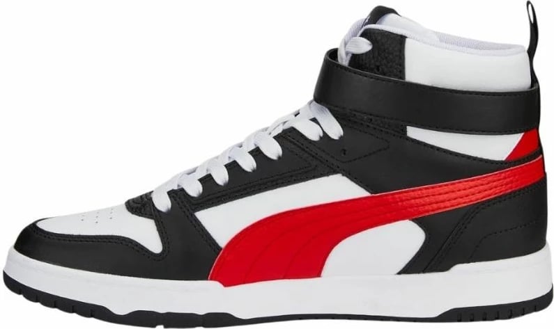 Atlete për meshkuj Puma, të bardha me të zeza dhe të kuqe