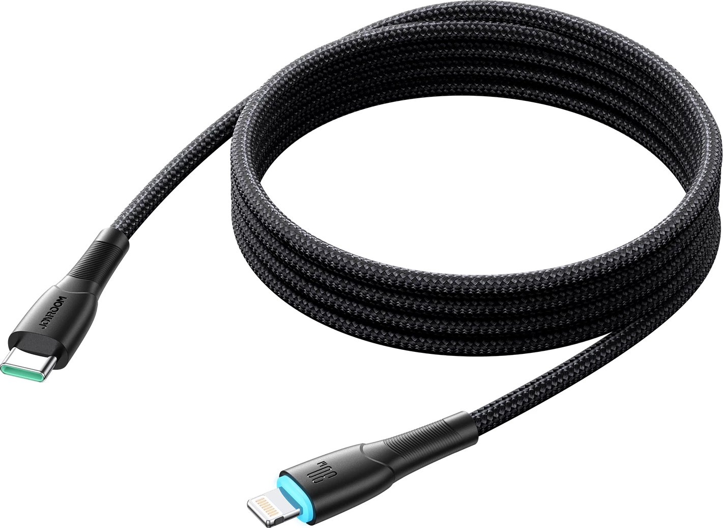 Kabllo Joyroom Starry Series SA32-CL3, USB-C në Lightning, 1m, 30W, e zezë