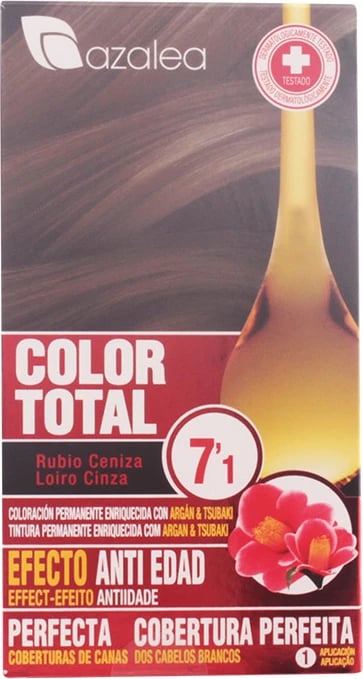 Ngjyrë për flokë Azalea Color Total 7.1 uniseks bionde hiri