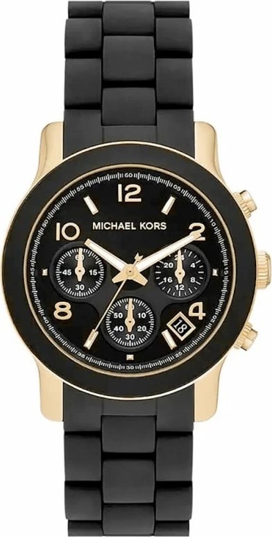 Orë dore për femra Michael Kors, e zezë dhe e artë