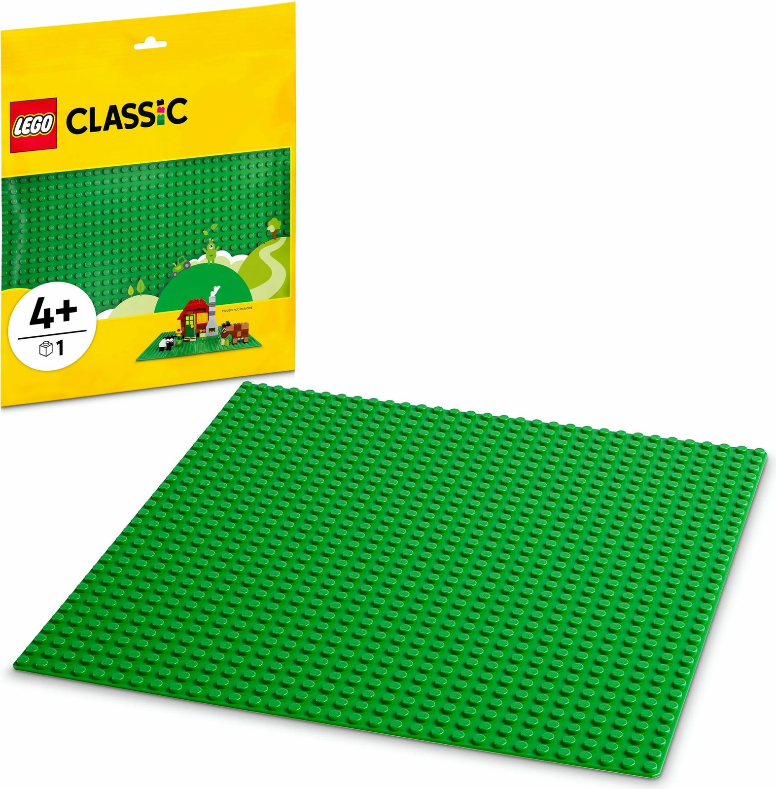 Set ndërtimi LEGO Classic Green Baseplate, 4 vjeç e lart, plastik, 1 copë, shumëngjyrësh Set ndërtimi LEGO Classic Green Baseplate, 4 vjeç e lart, plastik, 1 copë, shumëngjyrësh
