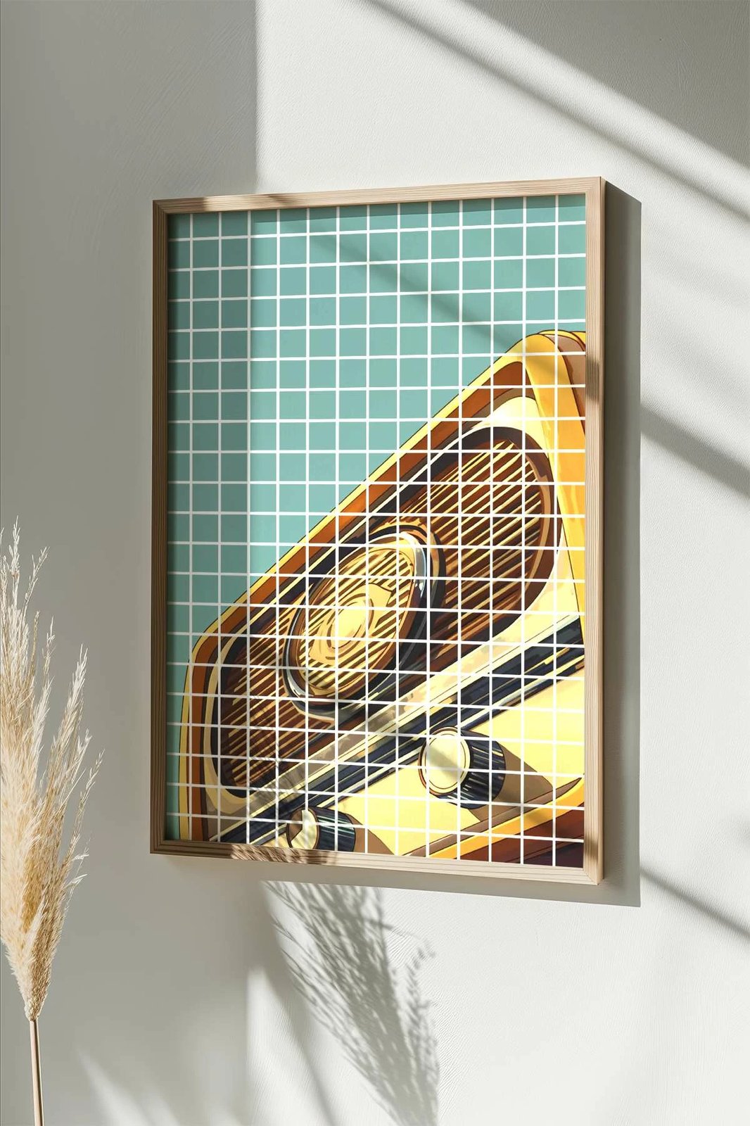 Pikturë dekorative me kornizë, Wallity, Popkare9, shumëngjyrëshe, 33x48cm