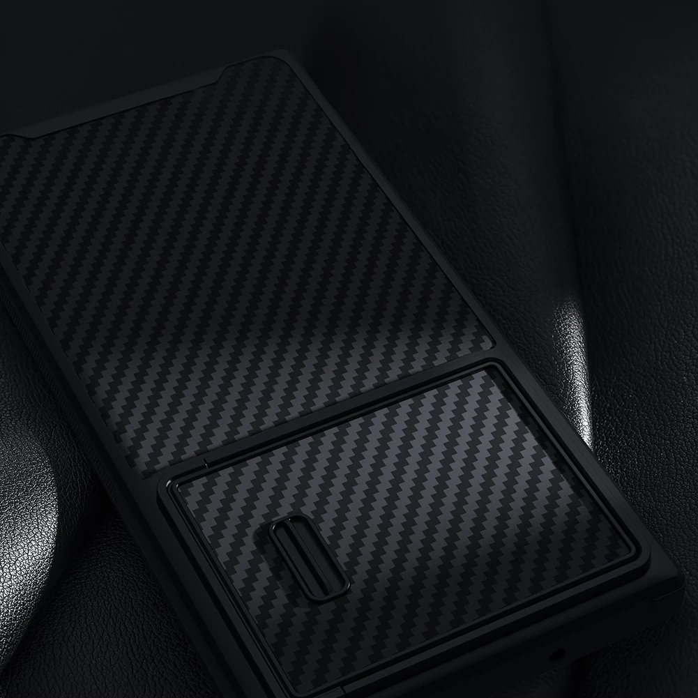 Mbështjellës Nillkin Synthetic Fiber S Case për Samsung Galaxy S23 Ultra, me kapak kamere, i zi