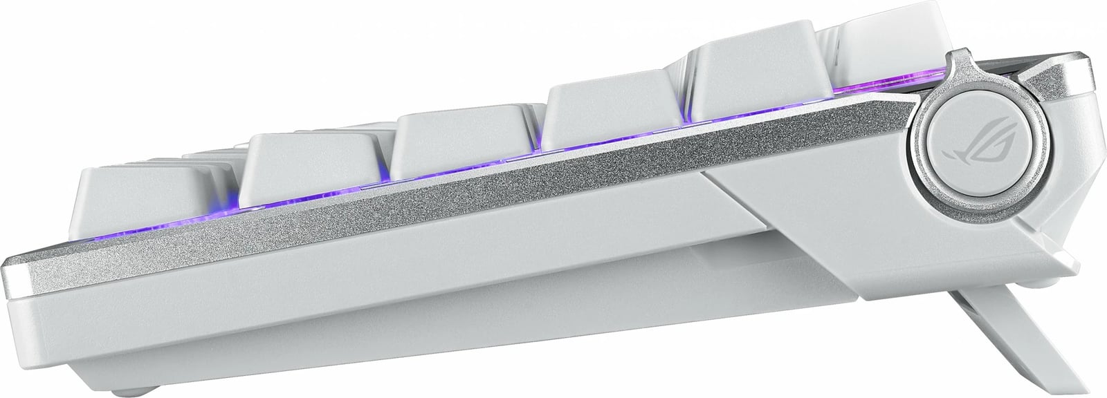 Tastierë mekanike ASUS ROG Azoth, 75%, RGB, Wired & Wireless, OLED, QWERTZ, e bardhë