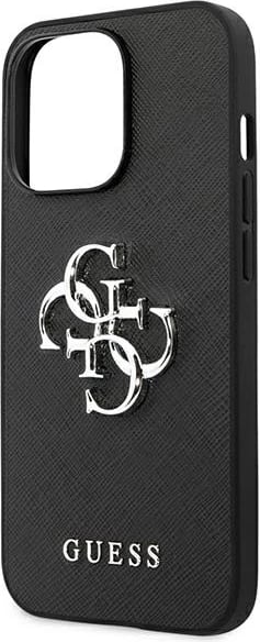Mbështjellës Guess Saffiano 4G Big Metal Logo për iPhone 13 Pro / 13 6.1", i zi Mbështjellës Guess Saffiano 4G Big Metal Logo për iPhone 13 Pro / 13 6.1", i zi