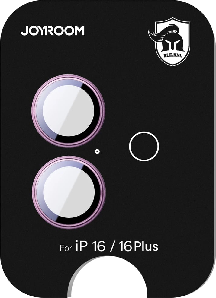 Xham mbrojtës Joyroom JR-MFY0259 për lente të iPhone 16/16 Plus, rozë