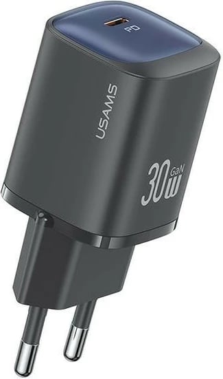 Karikues mur USAMS CC251, 30W GaN, 1x USB-C, i zi