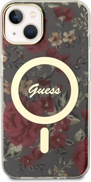 Mbështjellës Guess GUHMP14MHCFWSA për iPhone 14 Plus 6.7", Flower MagSafe, Gjelbër Mbështjellës Guess GUHMP14MHCFWSA për iPhone 14 Plus 6.7", Flower MagSafe, Gjelbër