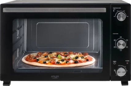 Furrë elektrike, Adler AD 6025, 35L, konvekcion + rrotisserie, 1500W, e zezë
