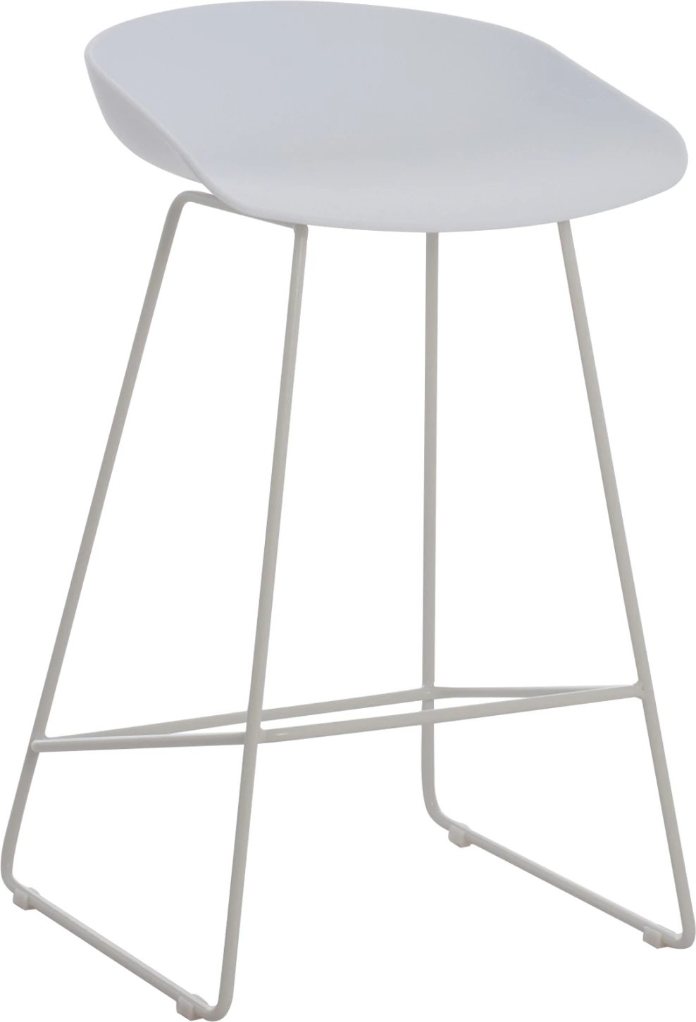 Karrige për bar FH9299.01, e bardhë, lartësi mesatare, 44x44x74, set prej 2 copë