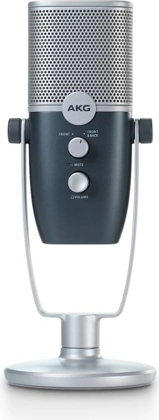 Mikrofon AKG Ara, USB kondensator profesional, blu-argjendtë