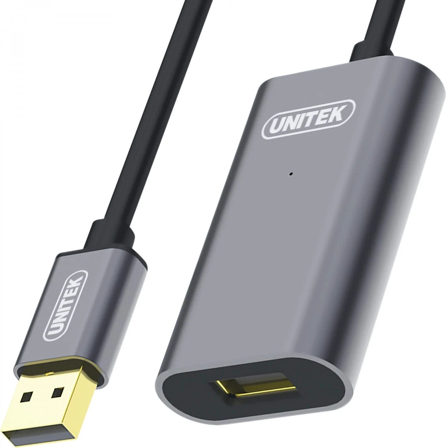 Zgjërues për USB Unitek, 5.0m, i zi