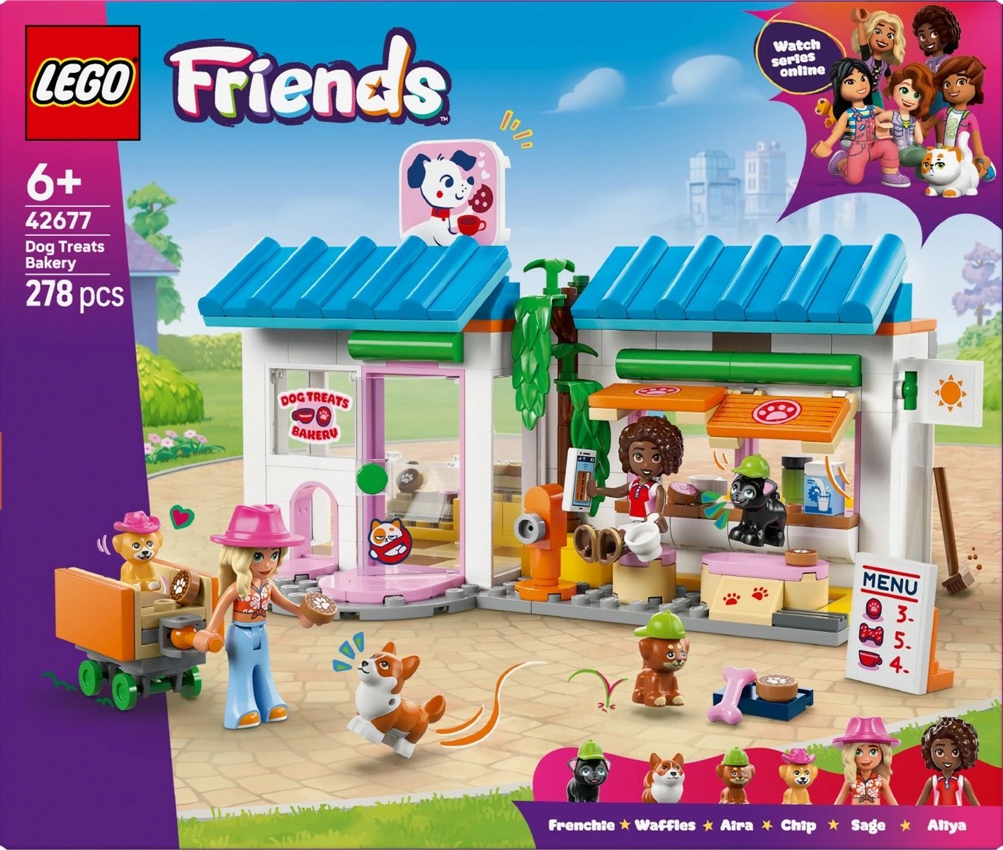 Set ndërtime LEGO Friends 42677 furre me ushqime për qen, 278 pjesë, 6+