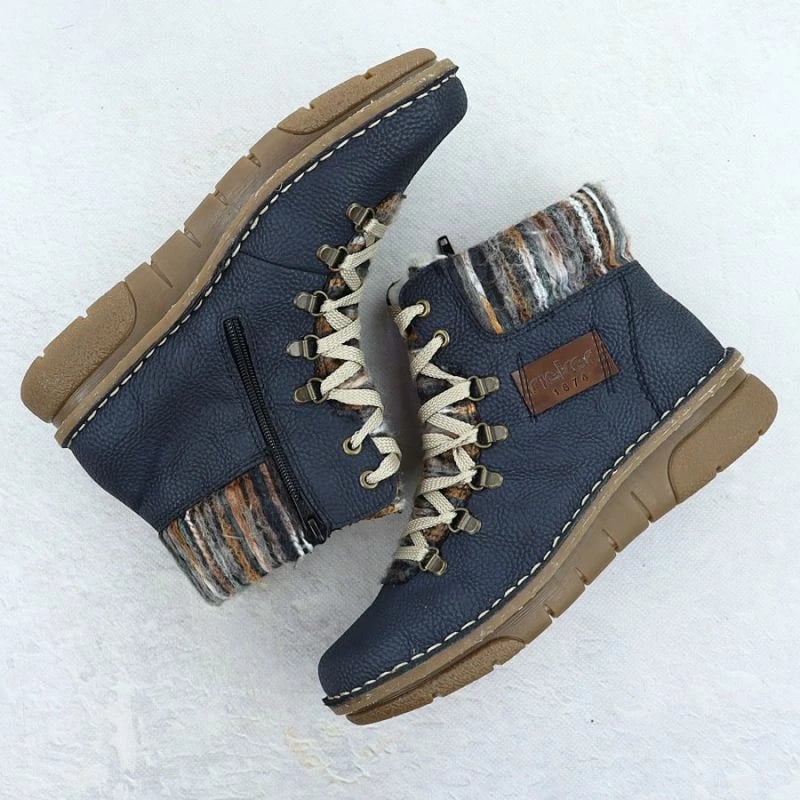 Çizme të shkurta femra Rieker 73343-15, të kaltërta