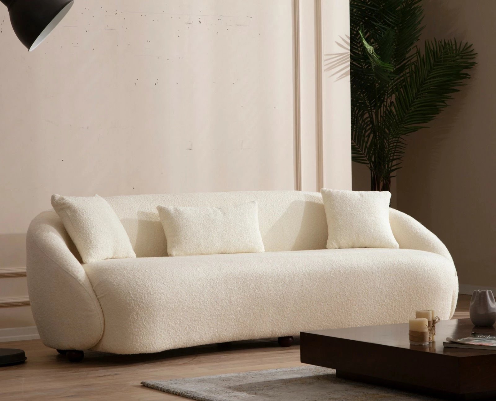 Divan treshe Atelier del Sofa, bouclette krem Napoli