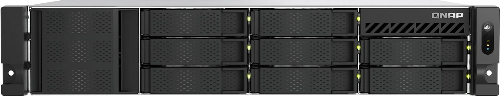 NAS server QNAP TS-855eU-8G, 2U, 8x2.5"/3.5" SATA, Intel Atom C5125, 8GB RAM, 2x2.5GbE, i zi