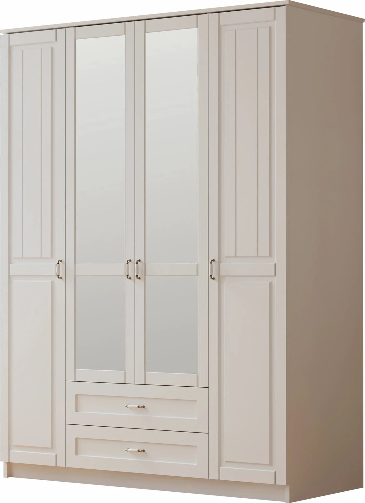 Dollap për rroba Skye Decor, Rb-121, ngjyrë e bardhë mat