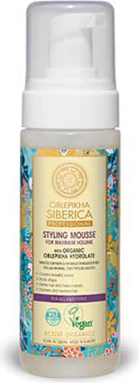 Shkumë për stilim flokësh unisex Natura Siberica Oblepikha, 400ml