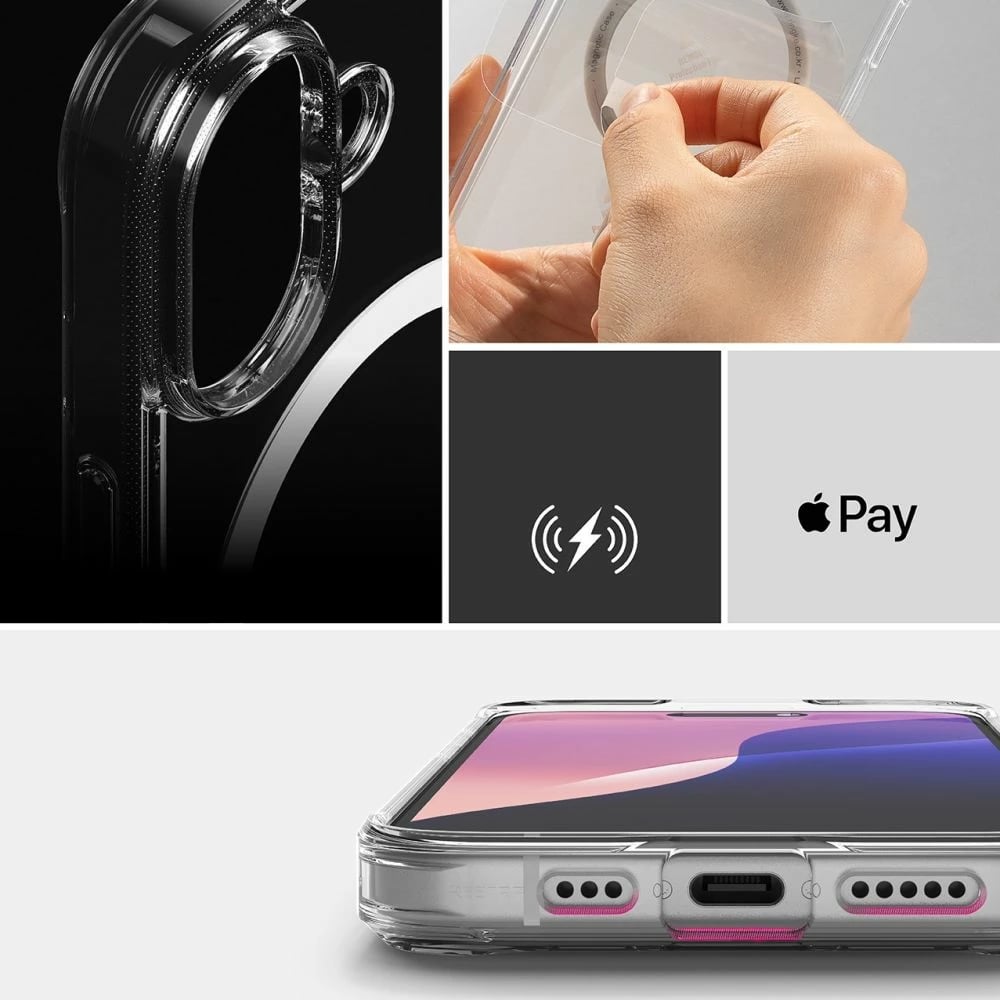 Mbështjellës Ringke Fusion MagSafe për iPhone 16, Transparent