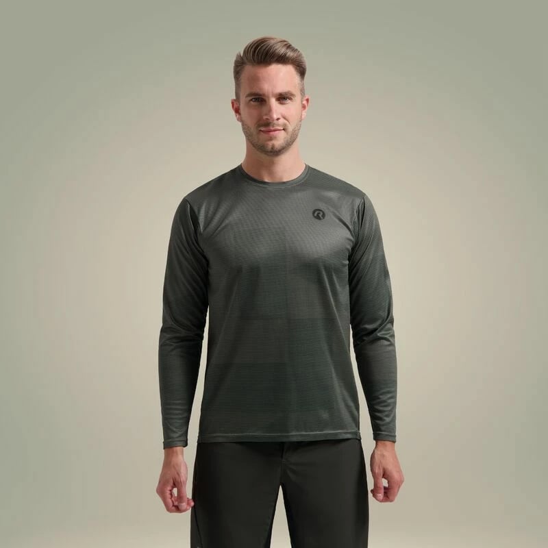 Fanellë me mëngë të gjata për çiklizëm Rogelli Yakimasport, 3XL, e gjelbër