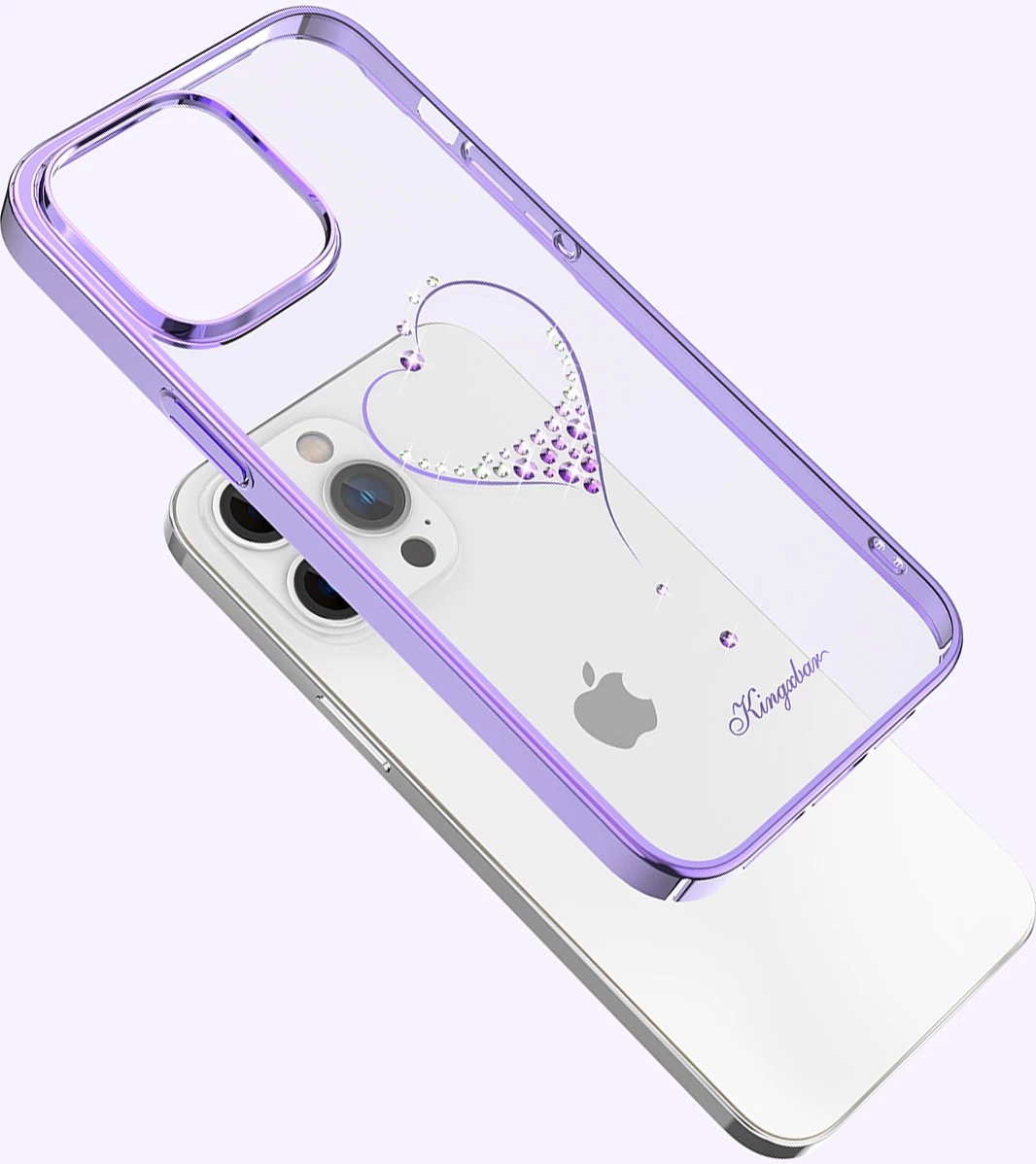 Mbështjellës Kingxbar Wish Series për iPhone 14 Plus, kristale Swarovski, vjollcë Mbështjellës Kingxbar Wish Series për iPhone 14 Plus, kristale Swarovski, vjollcë