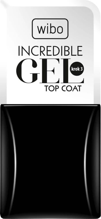 Gel top coat për thonj Wibo Incredible Gel Top Coat 8.5ml