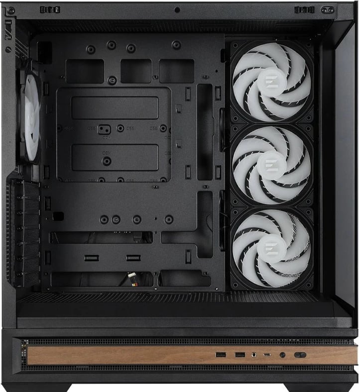Kasë Zalman P40 NAMU ATX Midi Tower ARGB, panel qelq i temperuar, USB-C, 4x 120 mm ventilatorë, e zezë