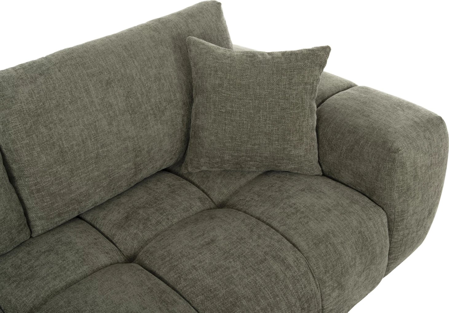 Kënd divani (majtas) COVEN FH3266.04L, pëlhurë e gjelbër, 298x102-208x85H cm