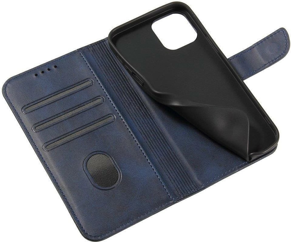 Mbështjellës Hurtel Magnet Case flip cover me stand, për Xiaomi Redmi Note 11 Pro+ 5G / 11 Pro 5G / Mi 11i HyperCharge / POCO X4 NFC, Blu