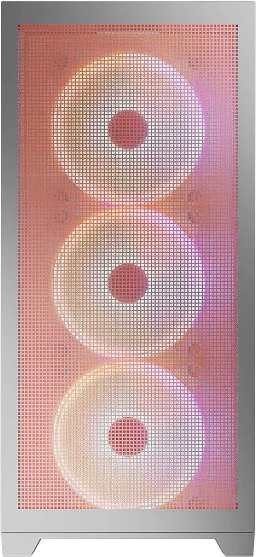 Kasë MODECOM Volcano Expanse S ARGB Midi Tower ATX/µATX/ITX me 4 ventilatorë ARGB, xham i kalitur, e bardhë