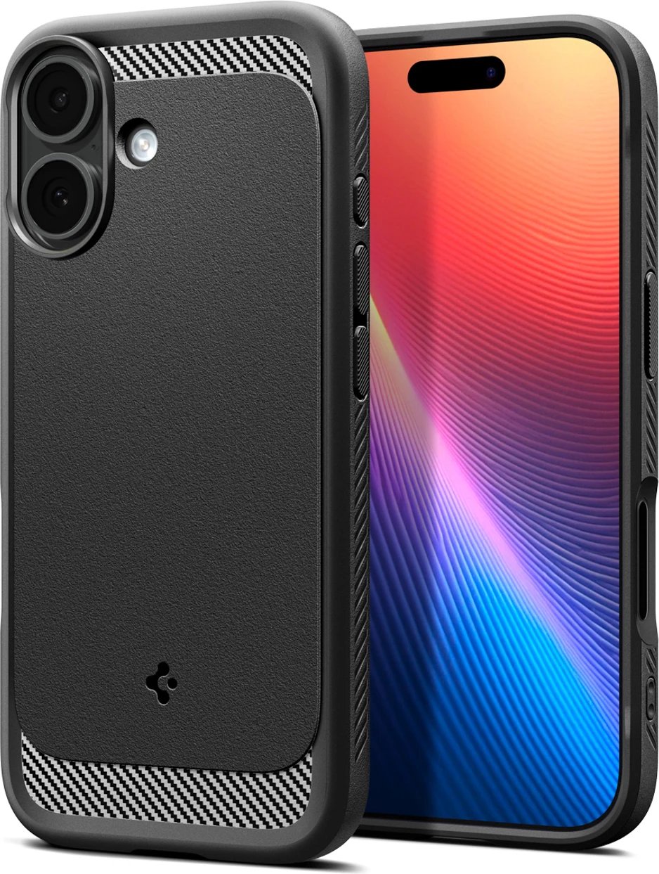 Mbështjellës Spigen Rugged Armor Mag MagSafe për iPhone 17, i zi