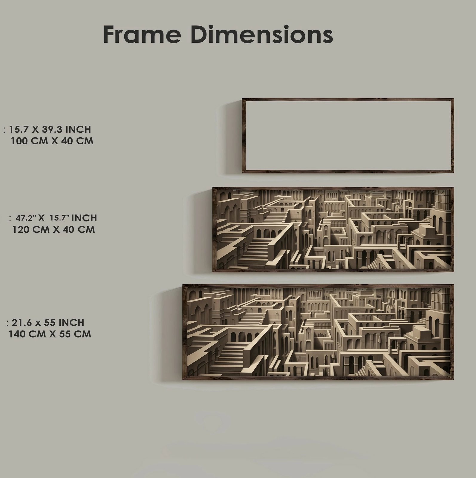 Pikturë dekorative me kornizë, MDF, shumëngjyrëshe, Wallity, EMR104