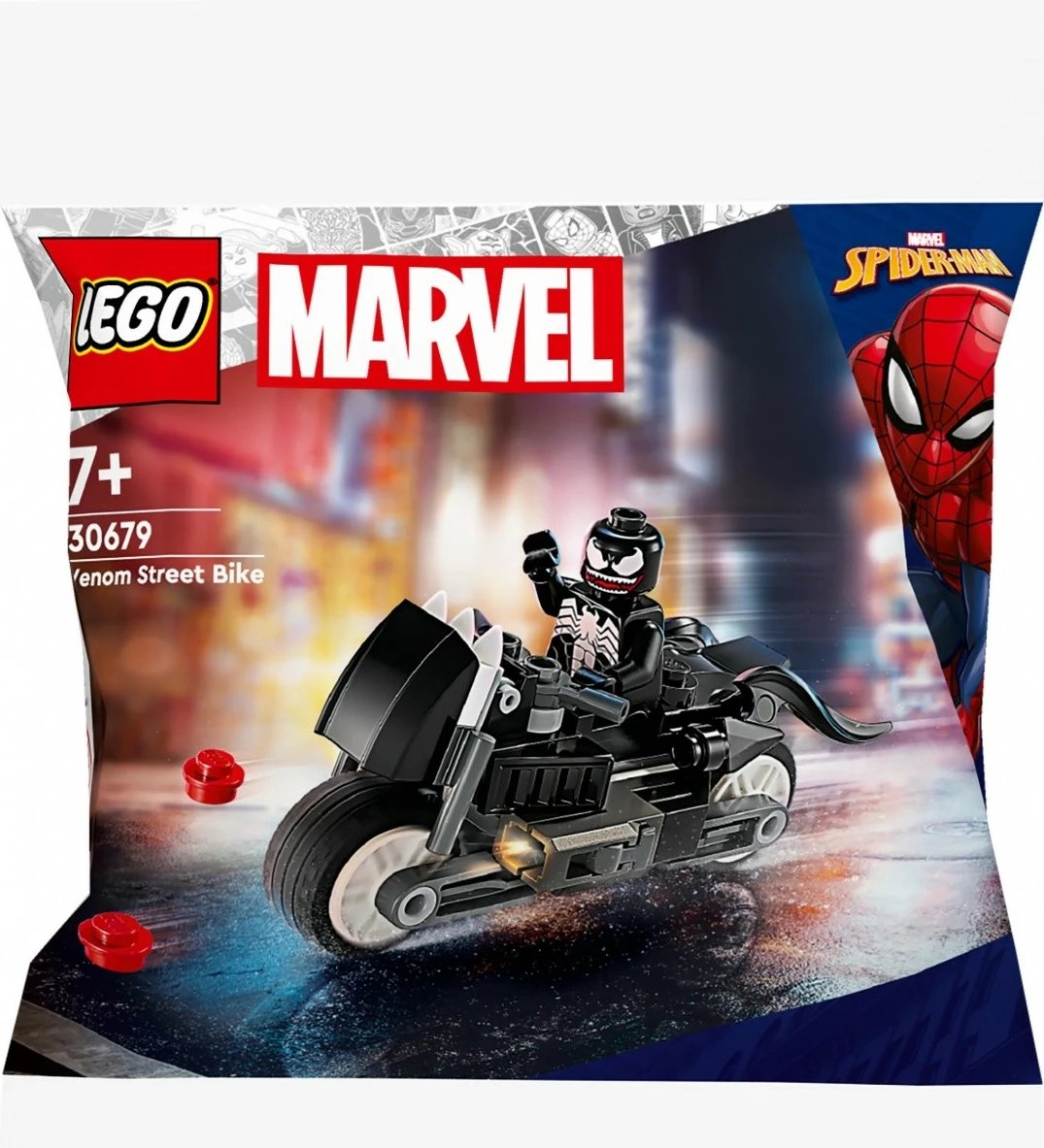 Set LEGO Marvel Super Heroes 30679 Venom Street Bike, 53 pjesë, për fëmijë, i zi