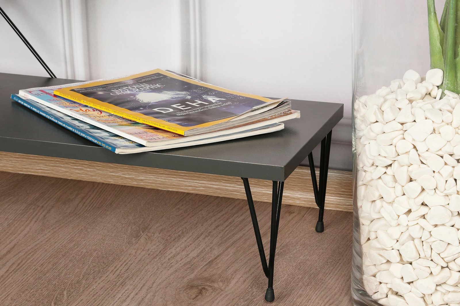 Komodë për TV Hanah Home, Street, ngjyrë antracit