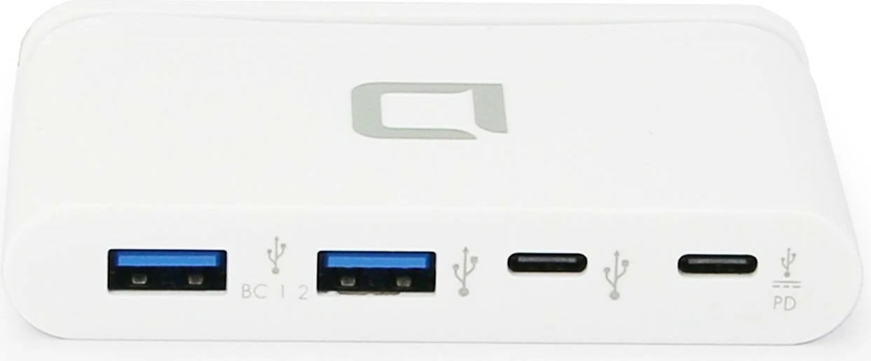 Hub USB-C DICOTA D31731, 100 W, Bardhë