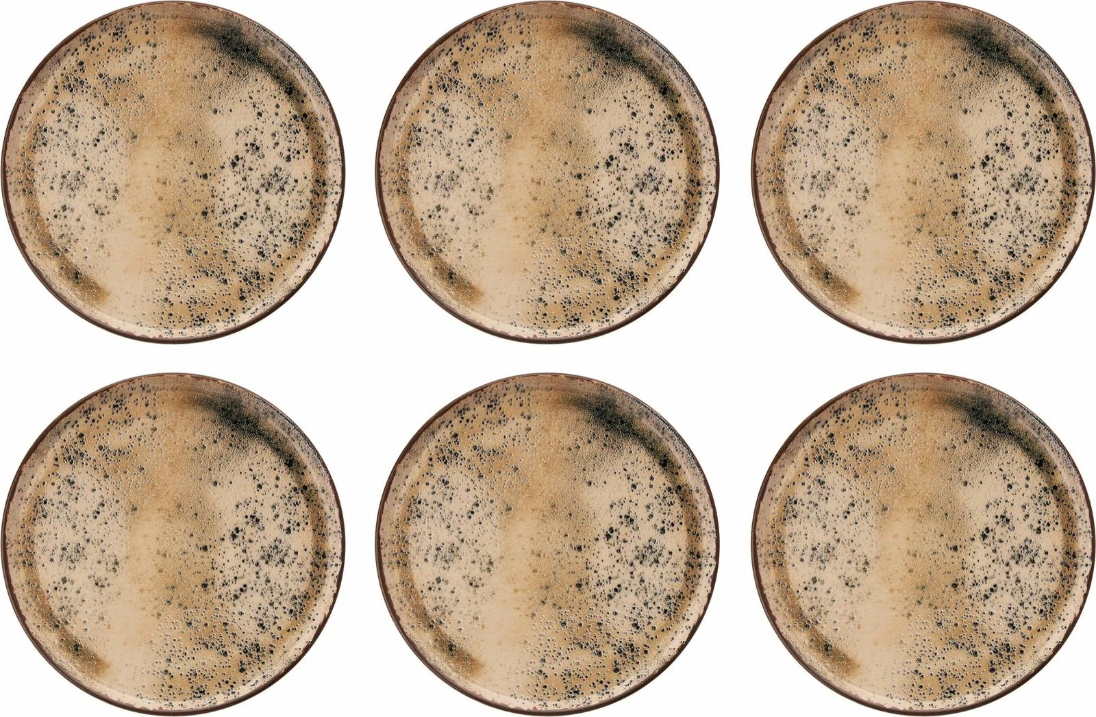 Set pjatash ëmbëlsirash (6 copë), Hermia Concept, ngjyrë susami