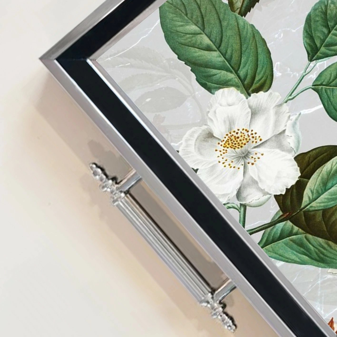 Tabaka xhami, dizajn Aberto, TPG9911, shumëngjyrëshe, 50x29x3.5cm Tabaka xhami, dizajn Aberto, TPG9911, shumëngjyrëshe, 50x29x3.5cm