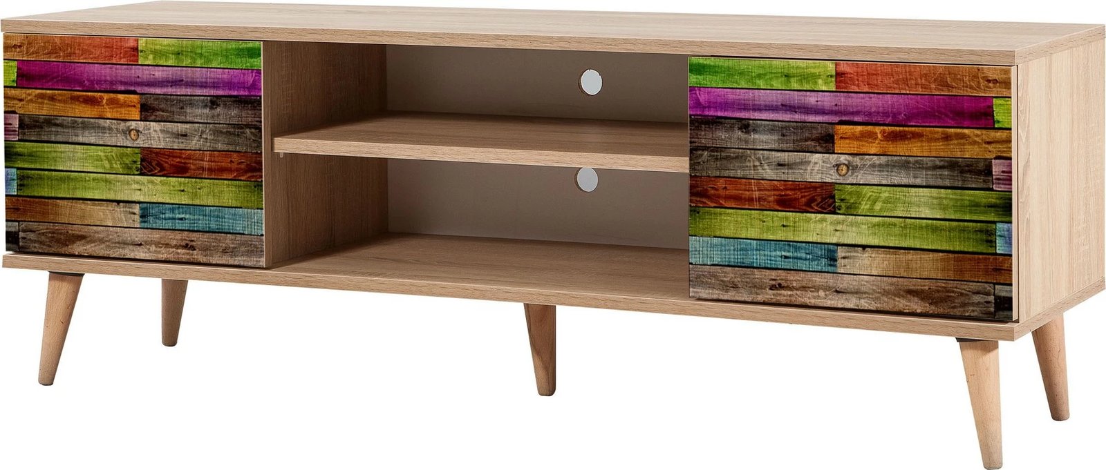 Komodë TV Truva, ngjyrë lisi Sonoma, 140x50x40cm