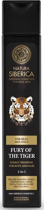 Shampon për trup dhe flokë Natura Siberica Fury Of The Tiger për meshkuj 250ml
