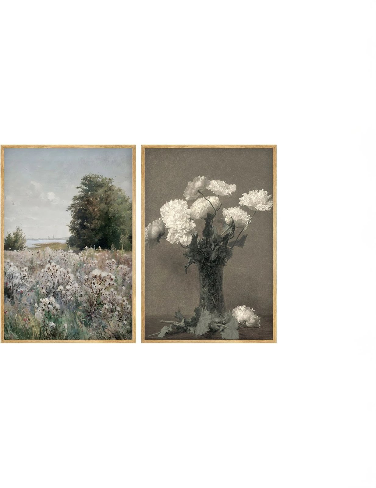 Pikturë dekorative me kornizë MDF (2 copë), Wallity, Huhu274, 50x70 cm