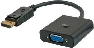 Adapter Savio CL-90/B DisplayPort në VGA, i zi