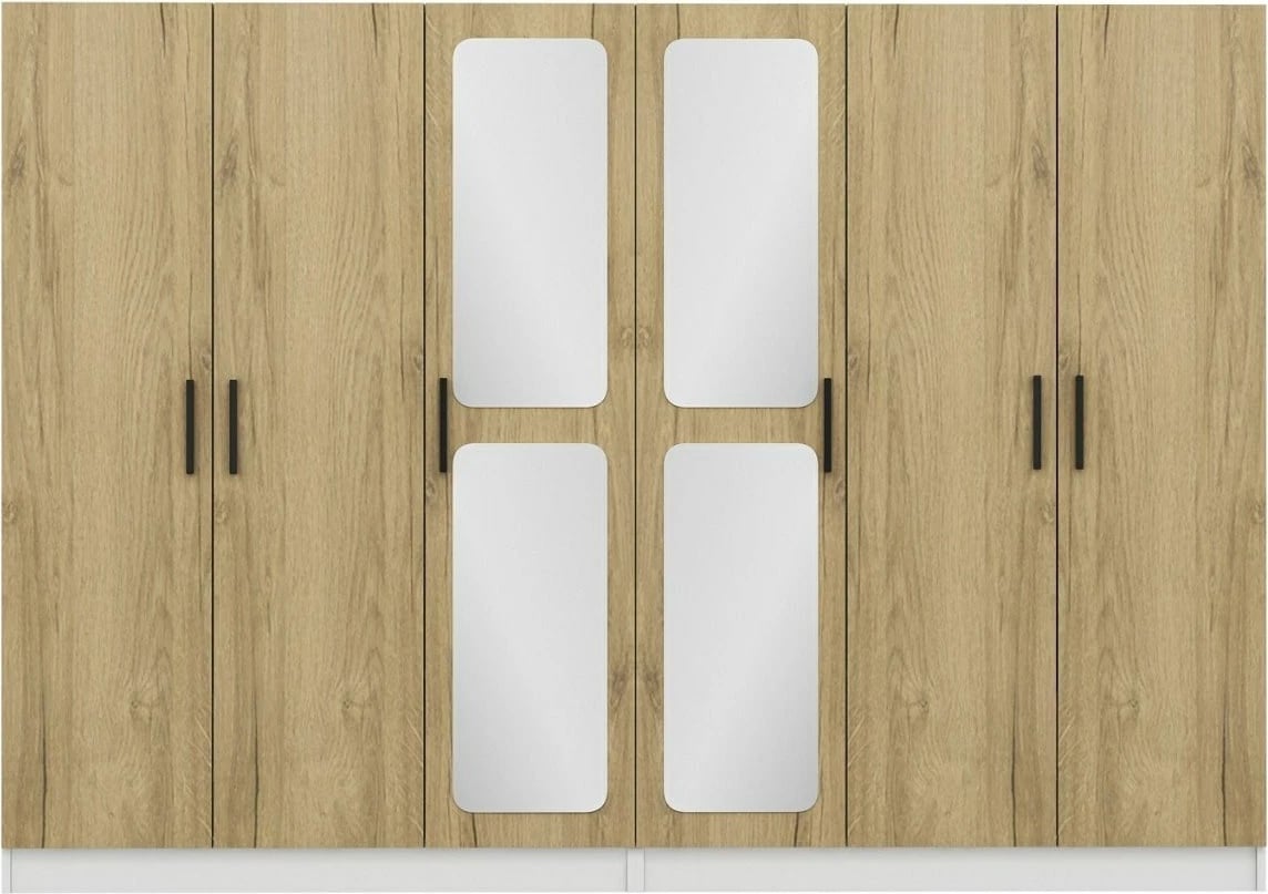 Dollap rrobash Skye Decor, ngjyrë arre, 2717