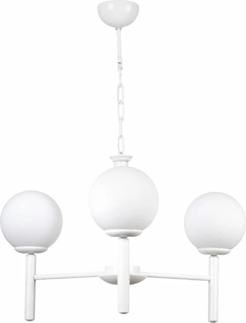 Llambë tavani Opviq, 8981-3, metal dhe qelq, e bardhë