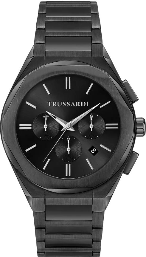 Orë dore për meshkuj TRUSSARDI R2453156002, e zezë