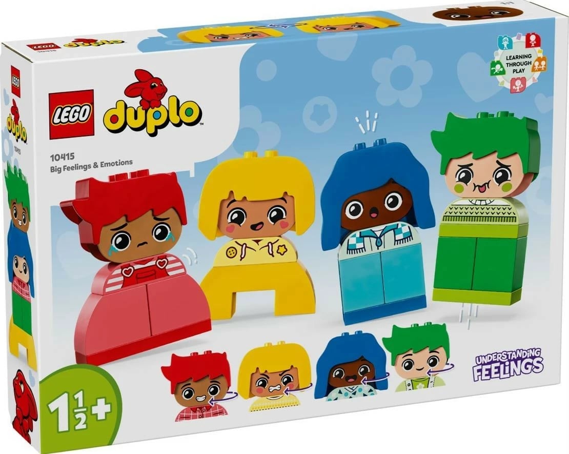 Set lodrash LEGO DUPLO 10415 My Feelings and Emotions, plastikë, 23 pjesë, shumëngjyrëshe